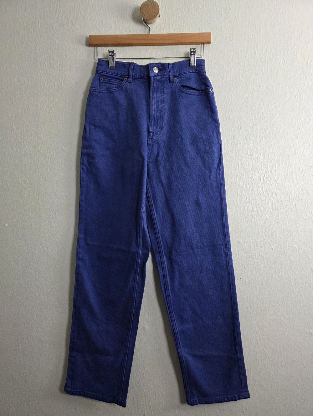 NEW Everlane The Way High High-Rise Straight Jeans in Blue 27 Tall - Picture 1 of 11